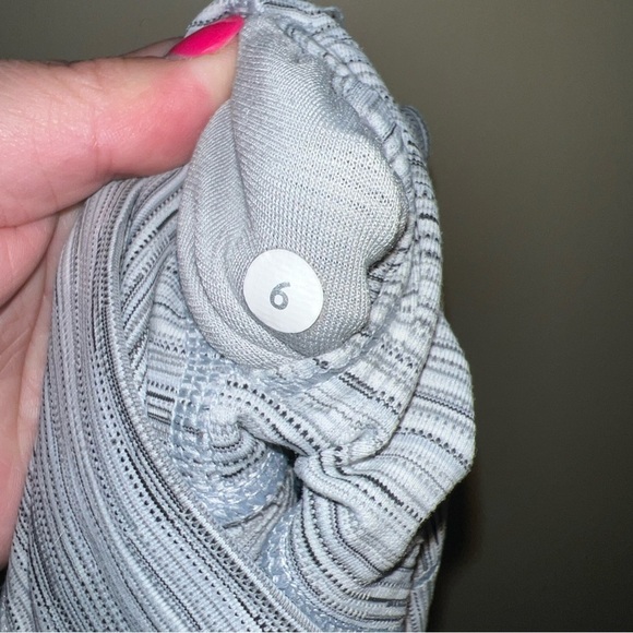 Gray Striped Leggings - Picture 3 of 3